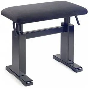 Comparateur de prix : PBH 780 BKP VBK - Banquette piano hydraulique noir brillant Stagg