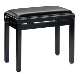 Stagg PB39 BKP SBK - Banquette Piano Noir Brillant + Skai Noir