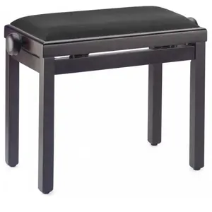 Stagg Banquette Piano PB39 palissandre mat, avec pelote en velours lisse noir