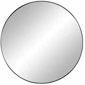 Miroir en métal noir 70 cm Palace - Pomax