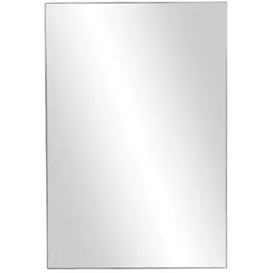 Miroir rectangulaire en métal avec cadre noir 80x118cm Palace - Pomax pas cher