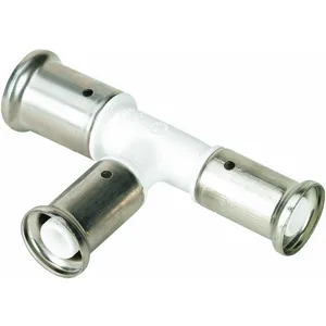 Henco - Té réduit pvdf blanc multicouche à sertir th ou be Ø26x3.0-26x...