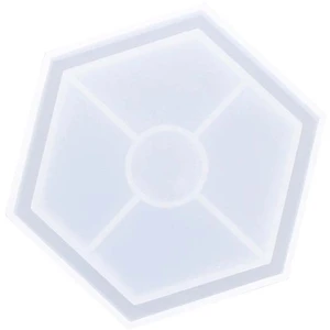 Comparateur de prix : Jesmonite Moule en silicone Sous-verre hexagonal 11,5 x 10 cm
