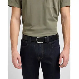 Lee Belt Ceinture, Noir (Black 01), 90 cm Homme