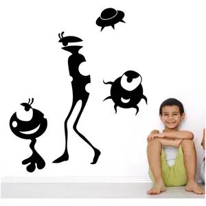 Ambiance-sticker Sticker Drôles de créatures extraterrestres pas cher