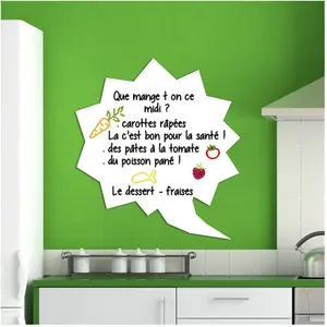 Ambiance-sticker Sticker tableau blanc bulle de parole I pas cher