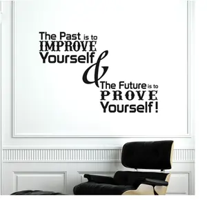 Sticker The past is to improve yourselfVendu parambiance-sticker