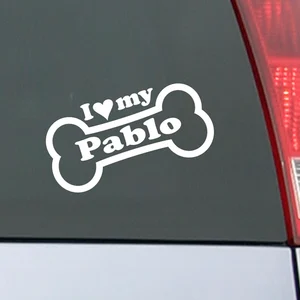 Ambiance-sticker Stickers Voiture Personnalisé I Love My DogVendu parambiance-sticker