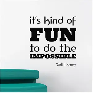 Ambiance-sticker Sticker It's kind of fun to do the impossible - Walt DisneyVendu parambiance-sticker
