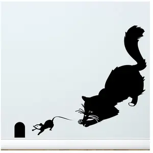 Ambiance-sticker Sticker Chat s'amusant avec une souris pas cher