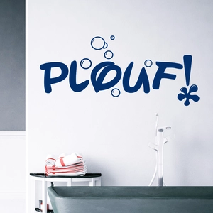 AMBIANCE-STICKER Sticker Design Plouf pas cher