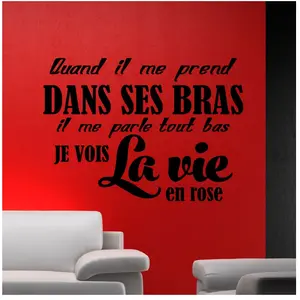 Ambiance-sticker Sticker chanson La vie en rose pas cher