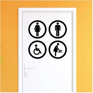Ambiance-sticker Sticker porte WC Homme, femme, handicapé, bébéVendu parambiance-sticker