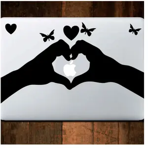 Ambiance-sticker Sticker Mains de forme coeur et papillonsVendu parambiance-sticker
