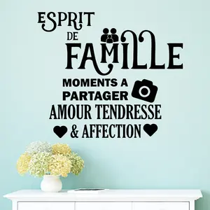 Comparateur de prix : Ambiance-sticker Sticker Esprit de famille