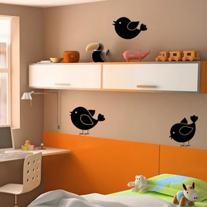 Ambiance-sticker Sticker 3 petits oiseaux pas cher