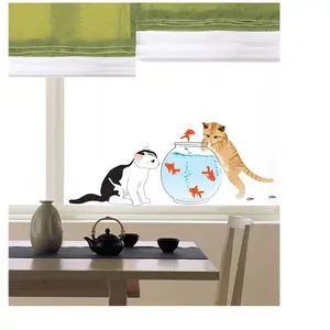 Ambiance-sticker Sticker Chat et poissons pas cher