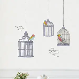 Ambiance-sticker Stickers oiseaux en cage dessinésVendu parambiance-sticker