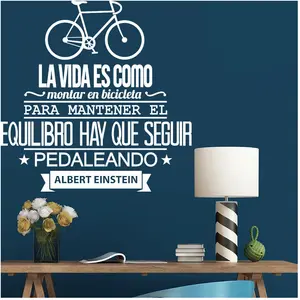 Ambiance-sticker Sticker La vida es como montar en bicicleta Albert EinsteinVendu parambiance-sticker