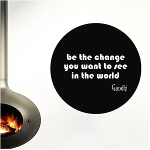 Ambiance-sticker Sticker Be the change - GandhiVendu parambiance-sticker