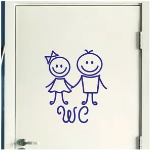 Ambiance-sticker Sticker porte Figure WC 3Vendu parambiance-sticker