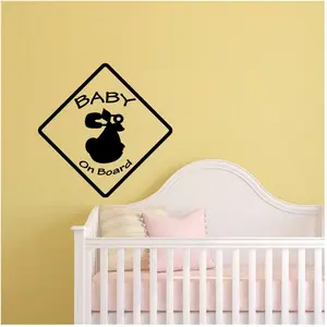 Ambiance-sticker Sticker Baby on board Design couche bébéVendu parambiance-sticker