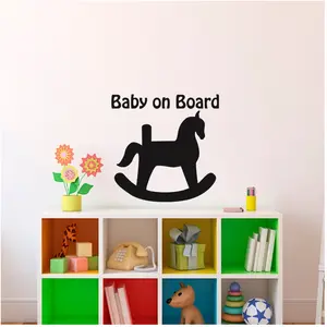 Ambiance-sticker Sticker Baby on board Cheval de boisVendu parambiance-sticker