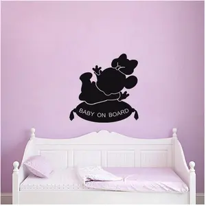 Ambiance-sticker Sticker Baby on board Bébé sur un coussinVendu parambiance-sticker