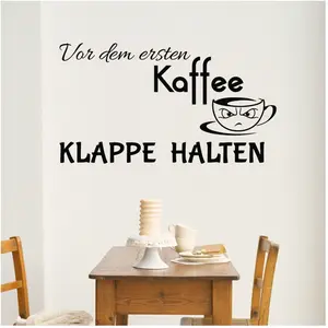 Ambiance-sticker Sticker citation cuisine Var dem ersten KaffeeVendu parambiance-sticker