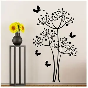 Ambiance-sticker Sticker fleurs et quelques papillons pas cher