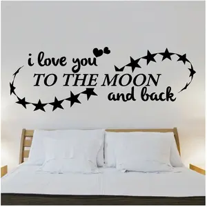 Ambiance-sticker Sticker I love you to the moon and backVendu parambiance-sticker