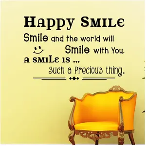 Ambiance-sticker Sticker citation Happy smileVendu parambiance-sticker
