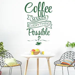 Ambiance-sticker Sticker citation cuisine coffee makes everything possibleVendu parambiance-sticker