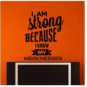 Sticker I know my weaknessVendu parambiance-sticker