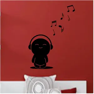 Ambiance-sticker Sticker Caricature mélomane pas cher