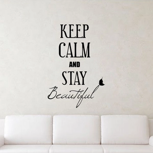 Ambiance-sticker Sticker Keep Calm and Stay beautifulVendu parambiance-sticker