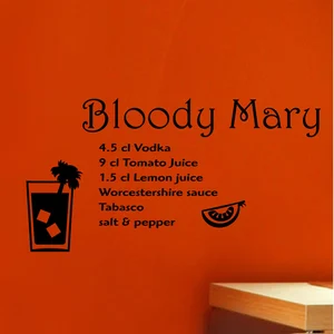 Sticker déco cocktail Bloody MaryVendu parambiance-sticker