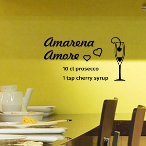 Ambiance-sticker Sticker déco cocktail Amarena amoreVendu parambiance-sticker