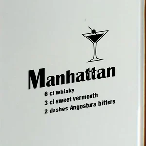 Ambiance-sticker Sticker déco cocktail ManhattanVendu parambiance-sticker