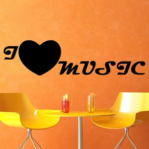 Ambiance-sticker Sticker I love musicVendu parambiance-sticker