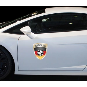 Ambiance-sticker Sticker Drapeau avec le football, Allemagne pas cher