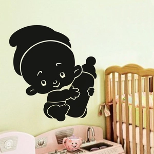Ambiance-sticker Sticker Bébé et biberon pas cher