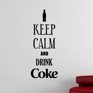 Ambiance-sticker Sticker Keep calm and drink cokeVendu parambiance-sticker