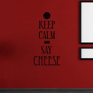 Ambiance-sticker Sticker Keep calm and say cheeseVendu parambiance-sticker