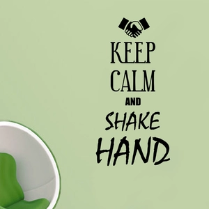 Ambiance-sticker Sticker Keep calm and shake handVendu parambiance-sticker