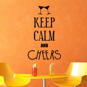 Ambiance-sticker Sticker Keep calm and cheersVendu parambiance-sticker