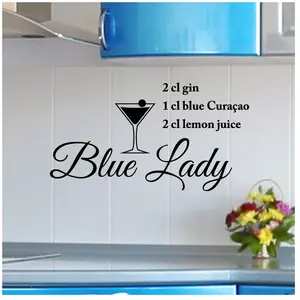 Ambiance-sticker Sticker déco cocktail Blue LadyVendu parambiance-sticker