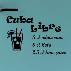 Ambiance-sticker Sticker déco cocktail Cuba LibreVendu parambiance-sticker