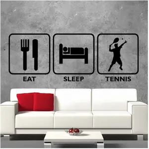 Ambiance-sticker Sticker Eat, sleep, tennis pas cher