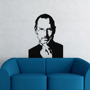 Comparateur de prix : Sticker Portrait Steve Jobs